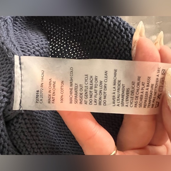 Dex Ombré Blue to White Knit Sweater - Picture 3 of 3